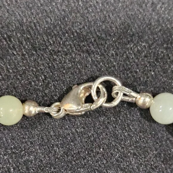 Handcrafted Artisan Rose Quartz Jade with Carved Jade Pendant Necklace - Picture 6 of 6